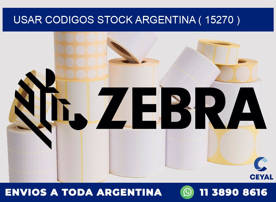 USAR CODIGOS STOCK ARGENTINA ( 15270 )
