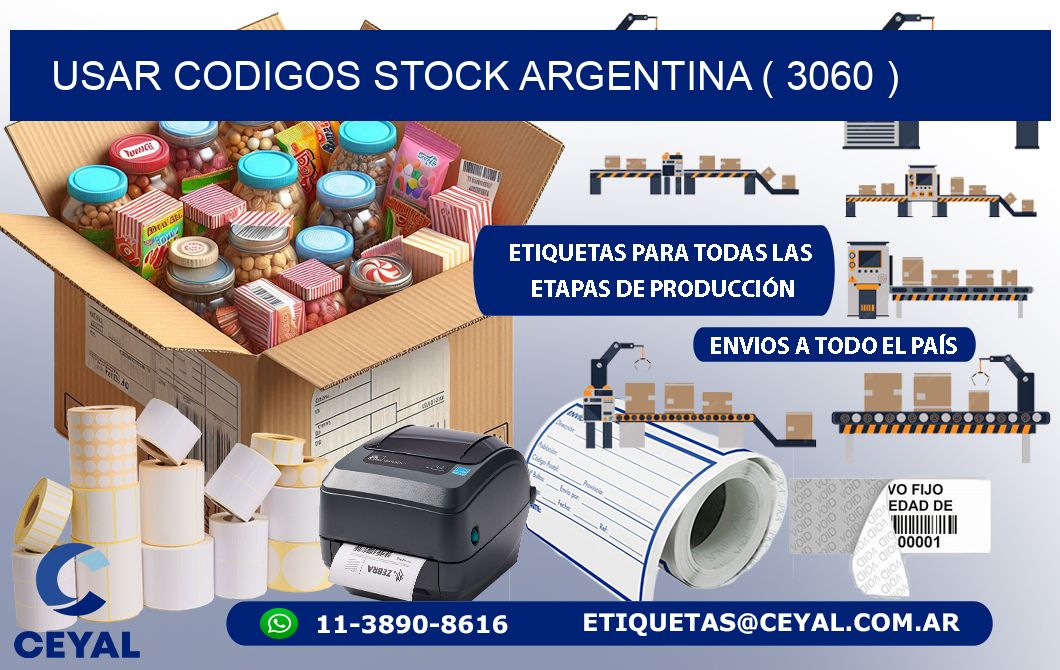 USAR CODIGOS STOCK ARGENTINA ( 3060 )