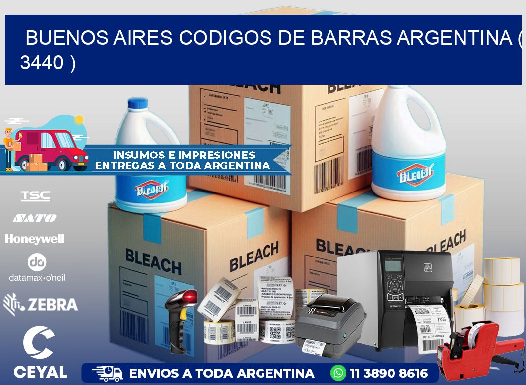 buenos aires codigos de barras argentina ( 3440 )