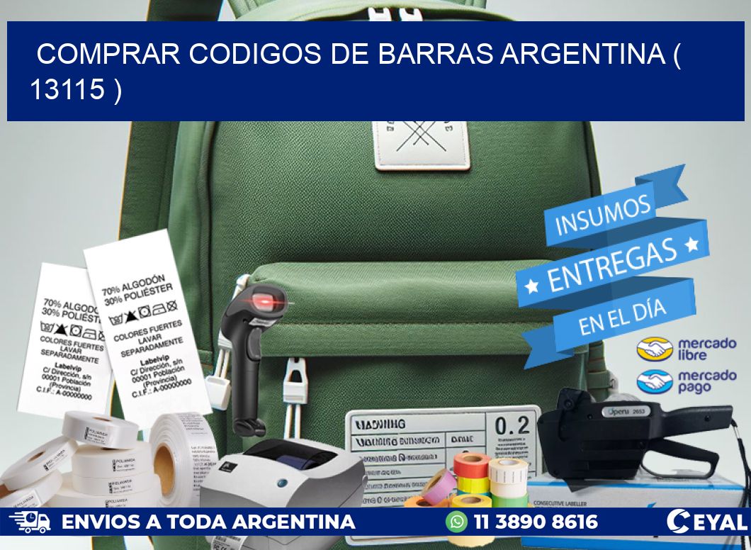 comprar codigos de barras argentina ( 13115 )