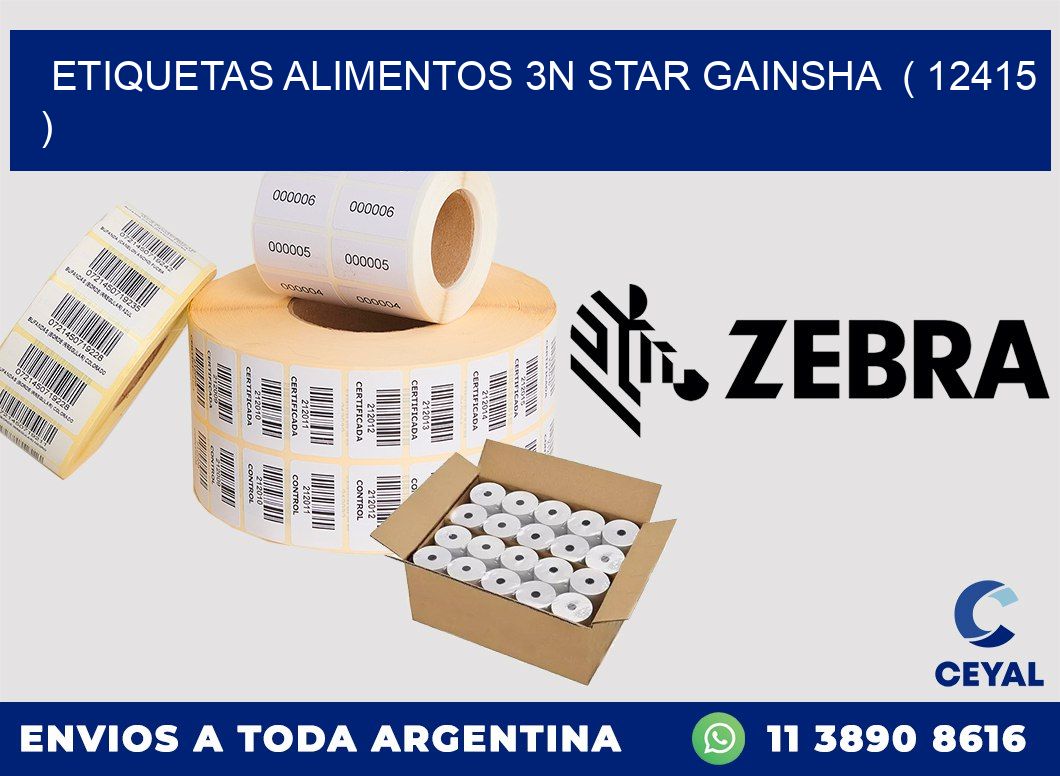 etiquetas alimentos 3n star gainsha  ( 12415 )