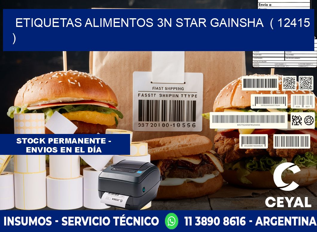 etiquetas alimentos 3n star gainsha  ( 12415 )