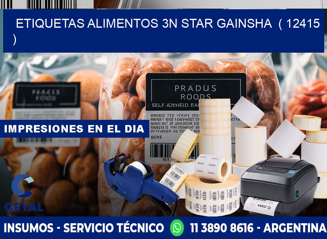 etiquetas alimentos 3n star gainsha  ( 12415 )