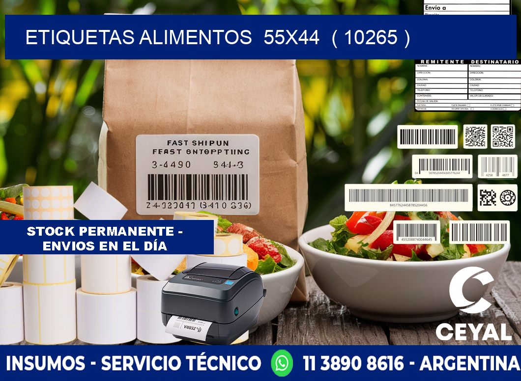 etiquetas alimentos  55x44  ( 10265 )
