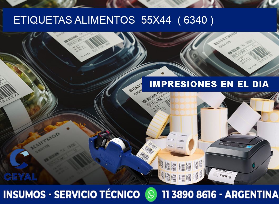 etiquetas alimentos  55x44  ( 6340 )