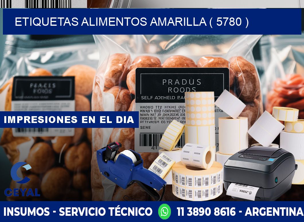 etiquetas alimentos amarilla ( 5780 )
