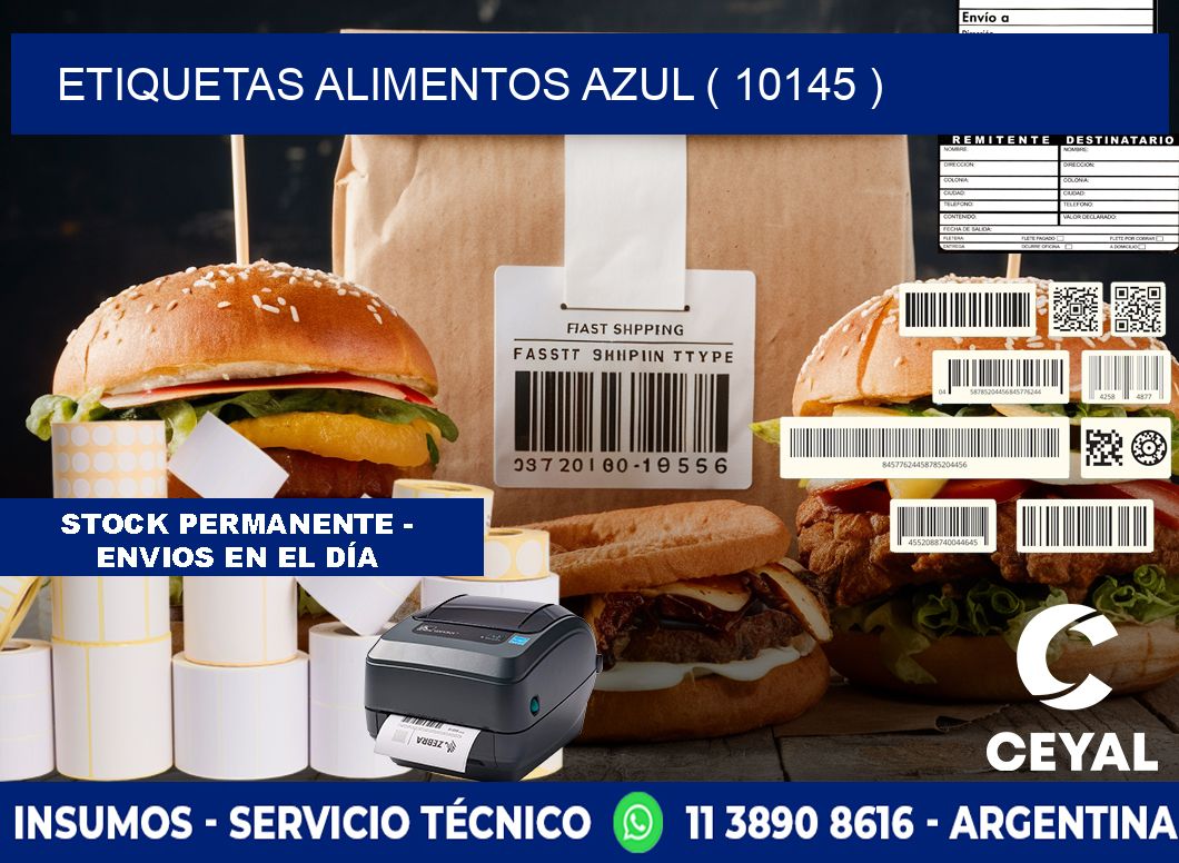etiquetas alimentos azul ( 10145 )