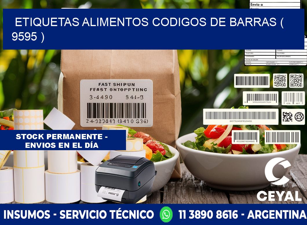 etiquetas alimentos codigos de barras ( 9595 )
