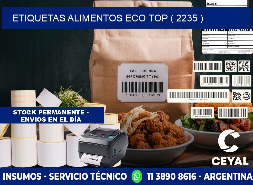 etiquetas alimentos eco top ( 2235 )
