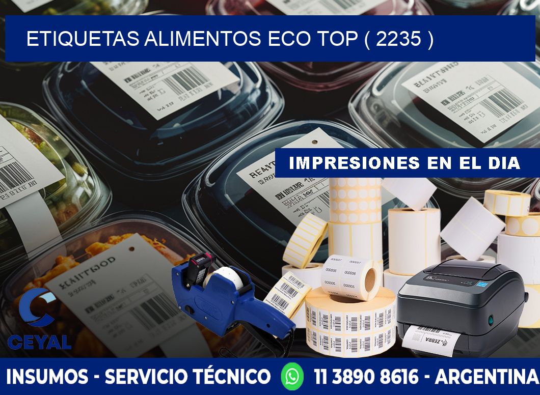 etiquetas alimentos eco top ( 2235 )