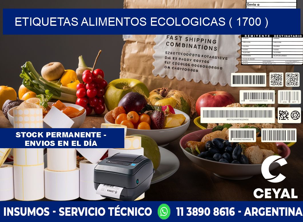 etiquetas alimentos ecologicas ( 1700 )