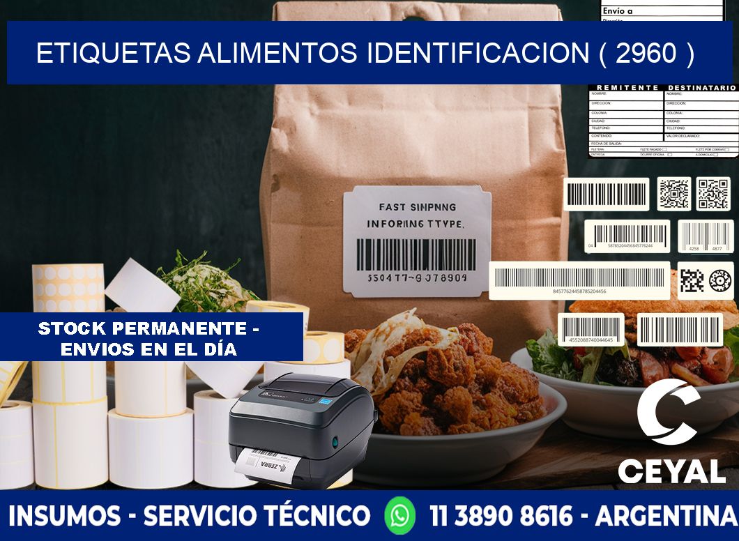 etiquetas alimentos identificacion ( 2960 )