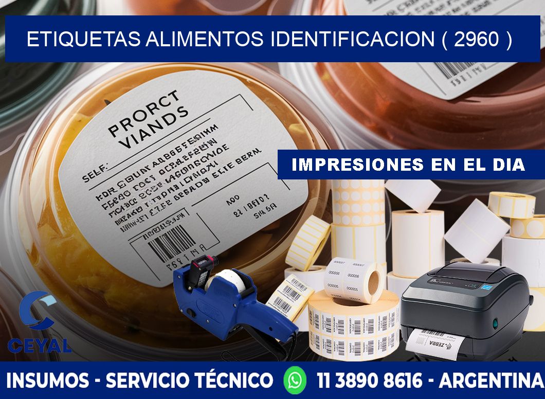 etiquetas alimentos identificacion ( 2960 )