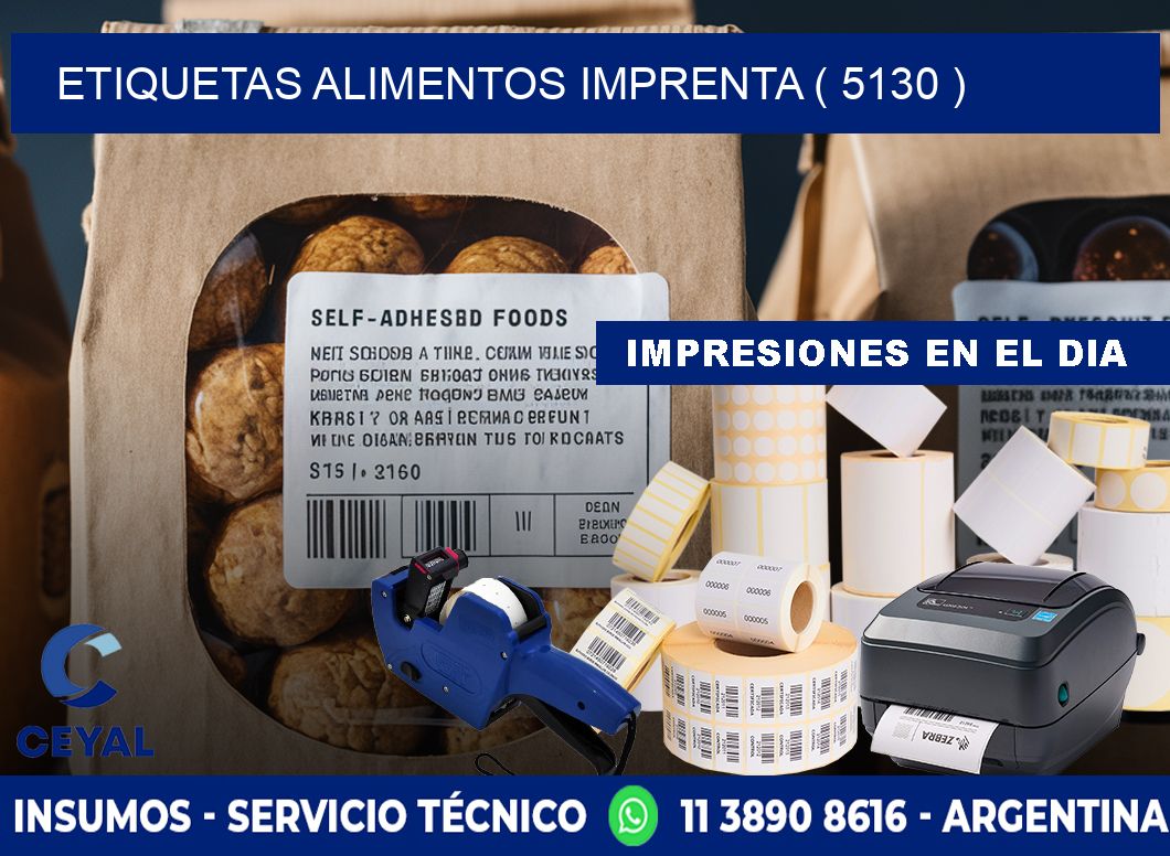 etiquetas alimentos imprenta ( 5130 )