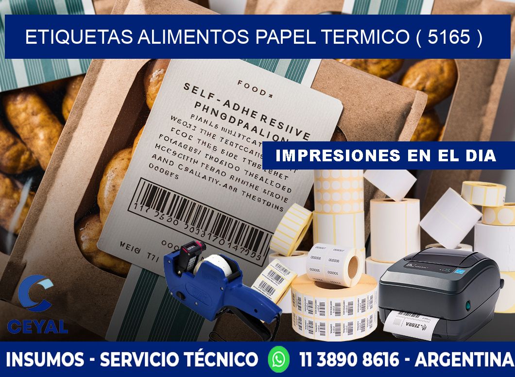 etiquetas alimentos papel termico ( 5165 )