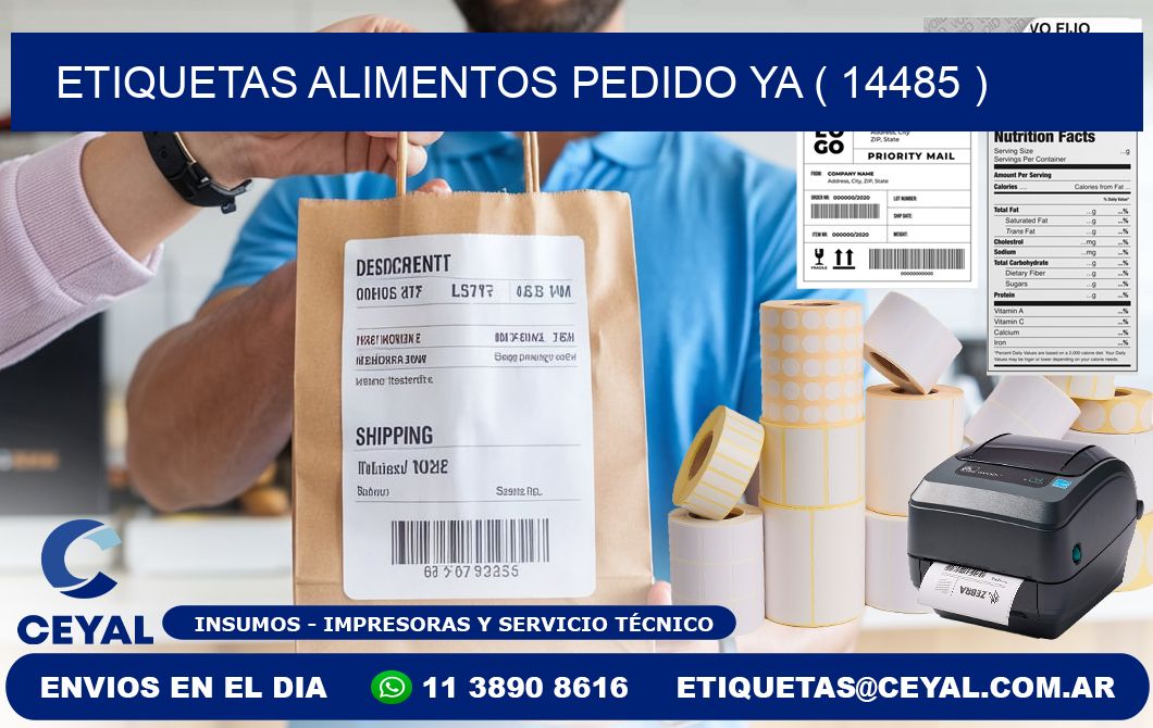 etiquetas alimentos pedido ya ( 14485 )