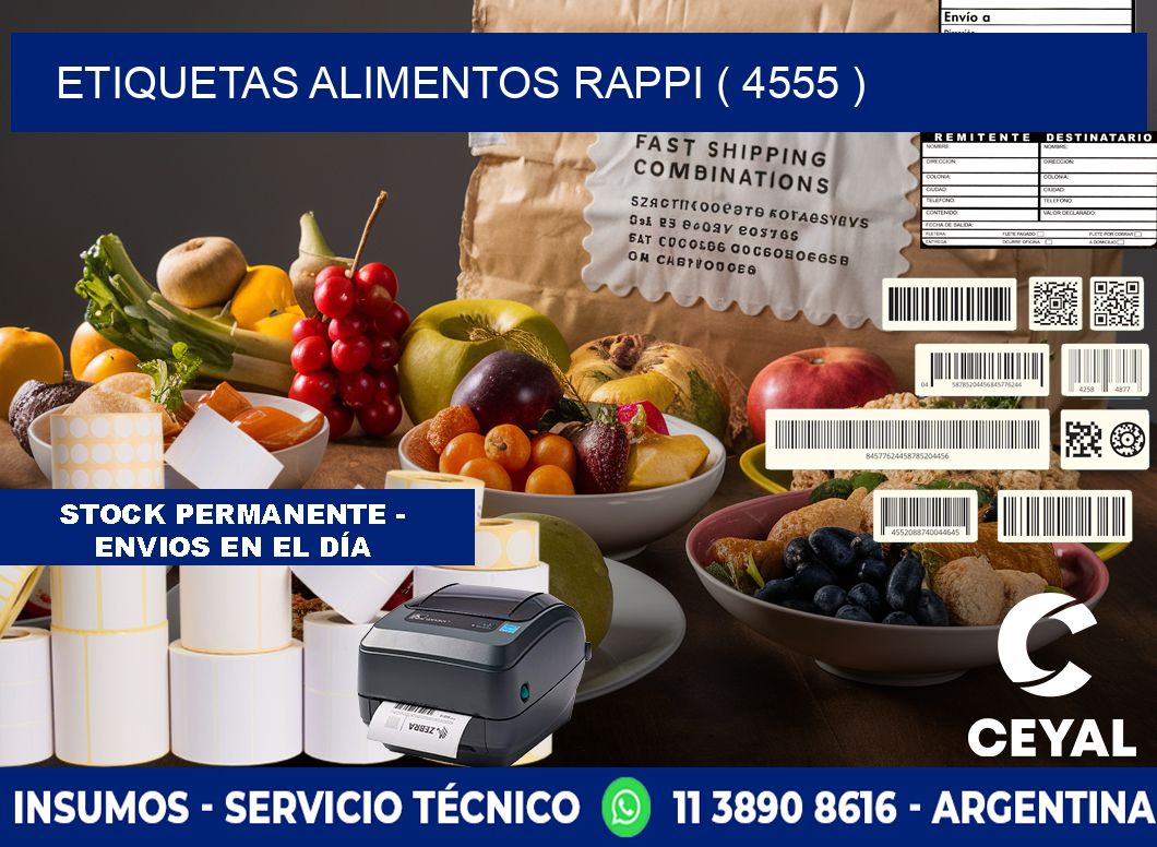 etiquetas alimentos rappi ( 4555 )