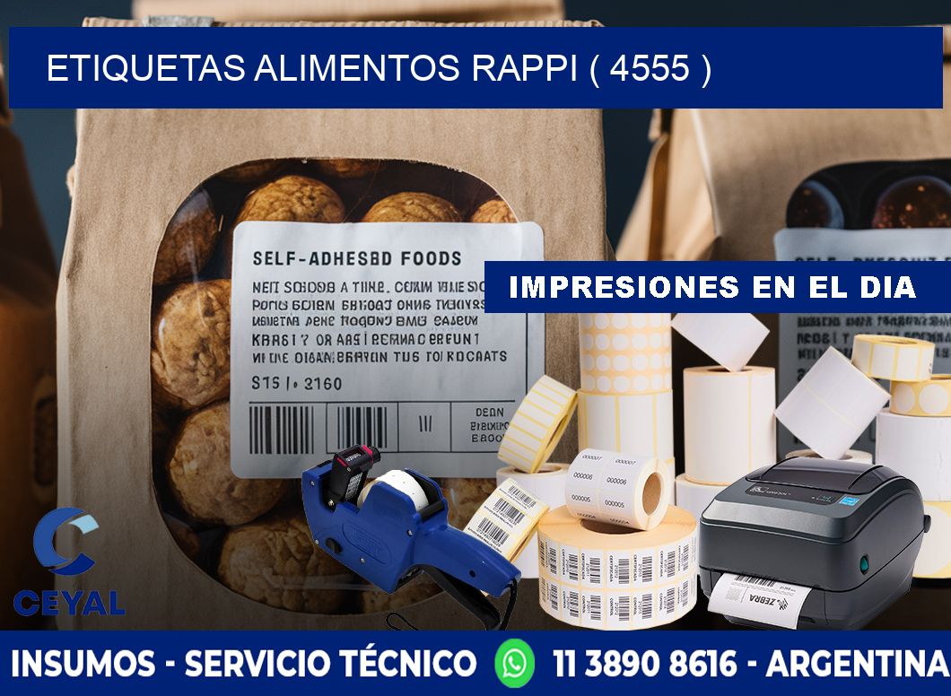 etiquetas alimentos rappi ( 4555 )
