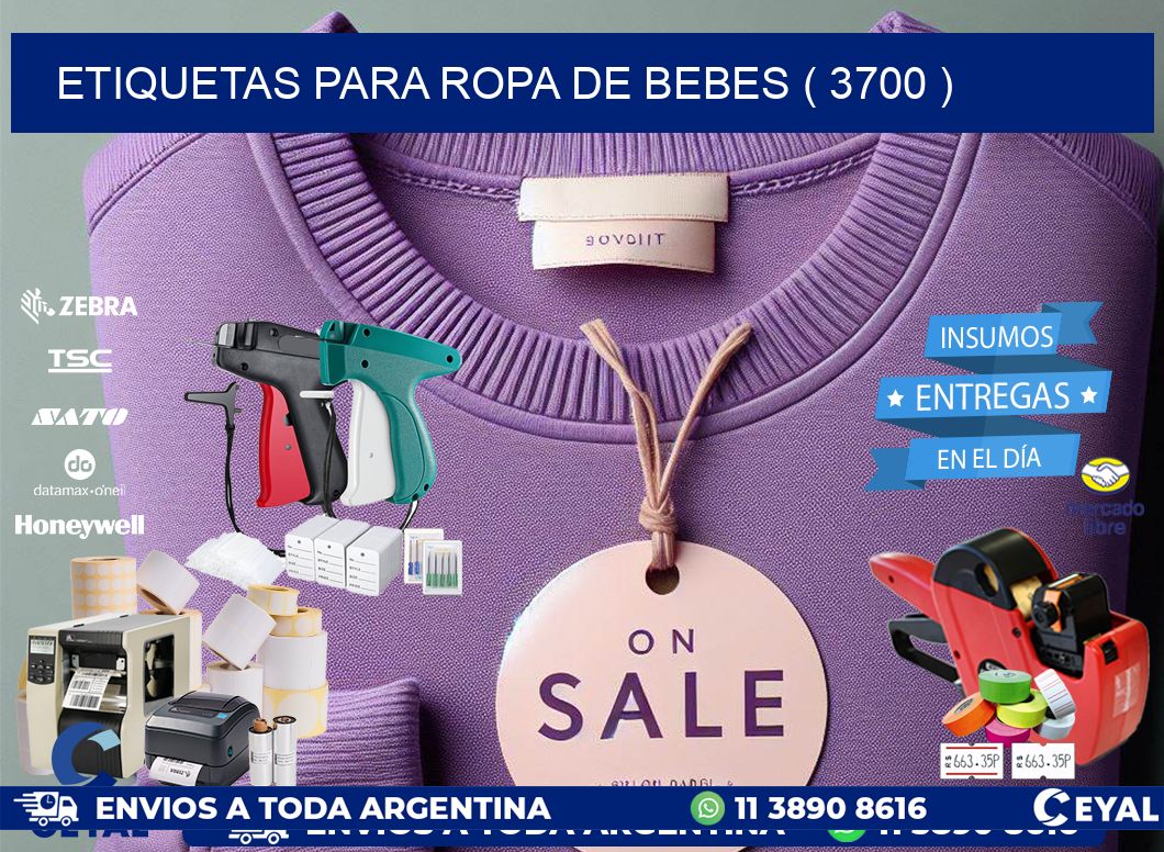 etiquetas para ropa de bebes ( 3700 )
