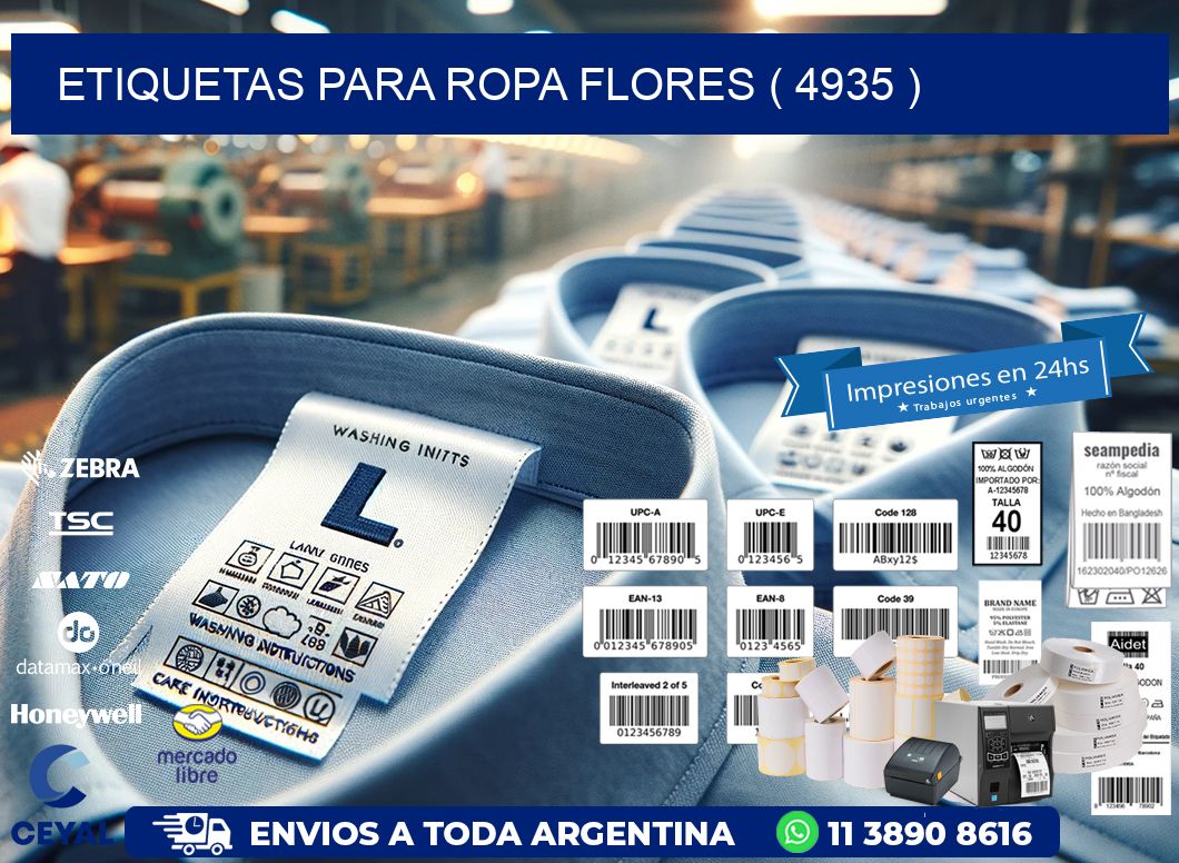 etiquetas para ropa flores ( 4935 )
