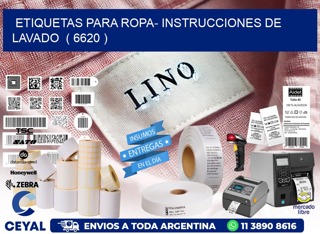 etiquetas para ropa- instrucciones de lavado  ( 6620 )