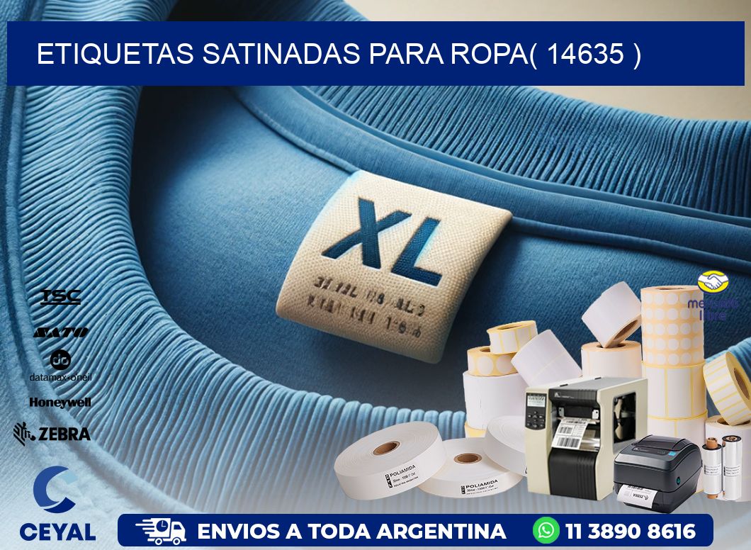 etiquetas satinadas para ropa( 14635 )