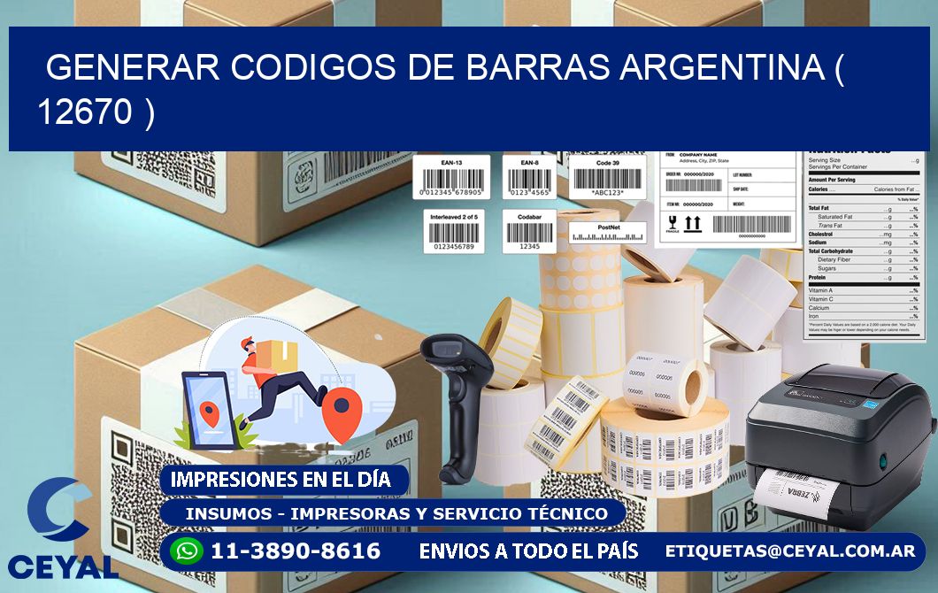 generar codigos de barras argentina ( 12670 )
