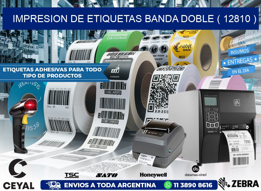 impresion de etiquetas banda doble ( 12810 )
