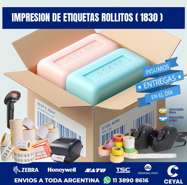 impresion de etiquetas rollitos ( 1830 )