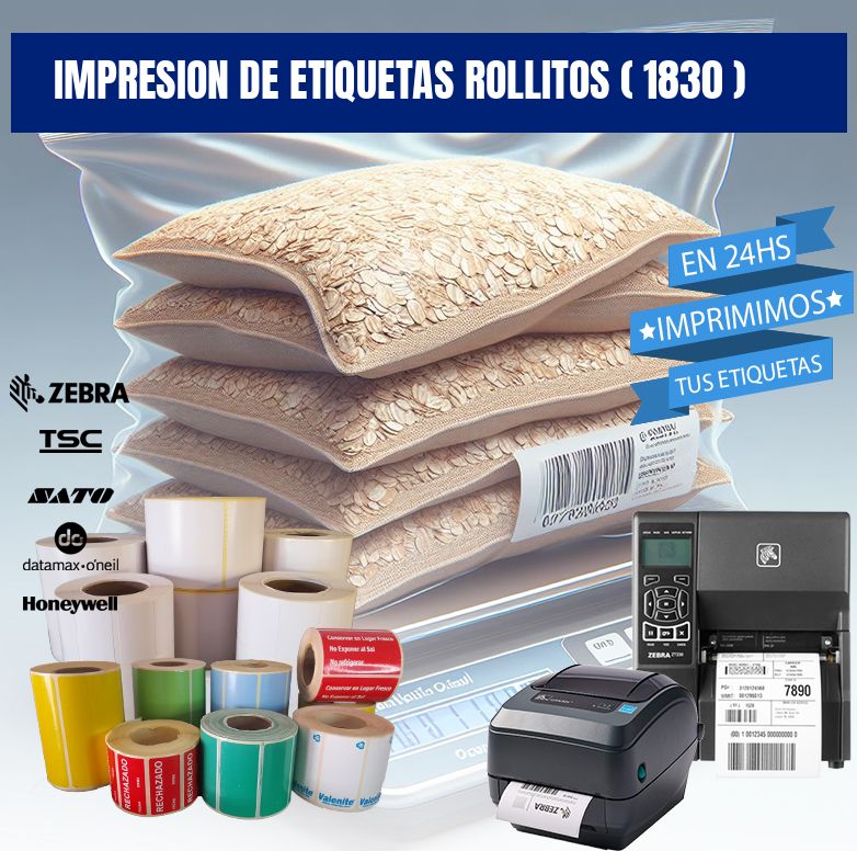impresion de etiquetas rollitos ( 1830 )