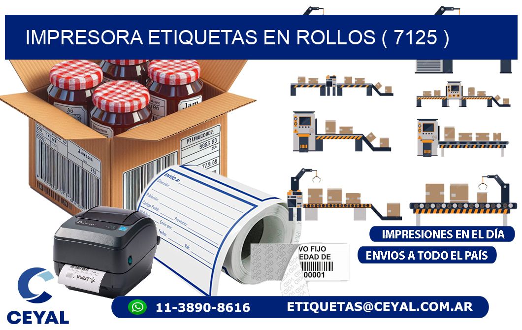 impresora etiquetas en rollos ( 7125 )