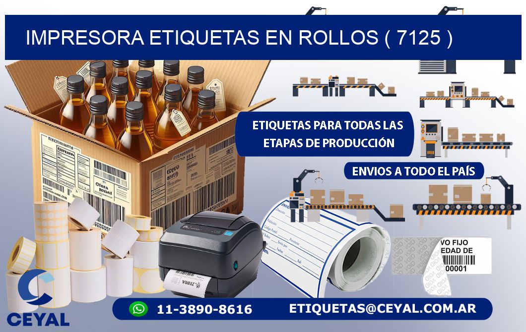 impresora etiquetas en rollos ( 7125 )