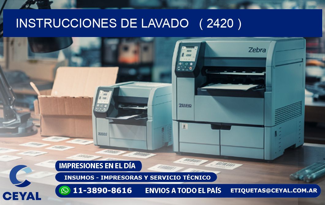 instrucciones de lavado   ( 2420 )