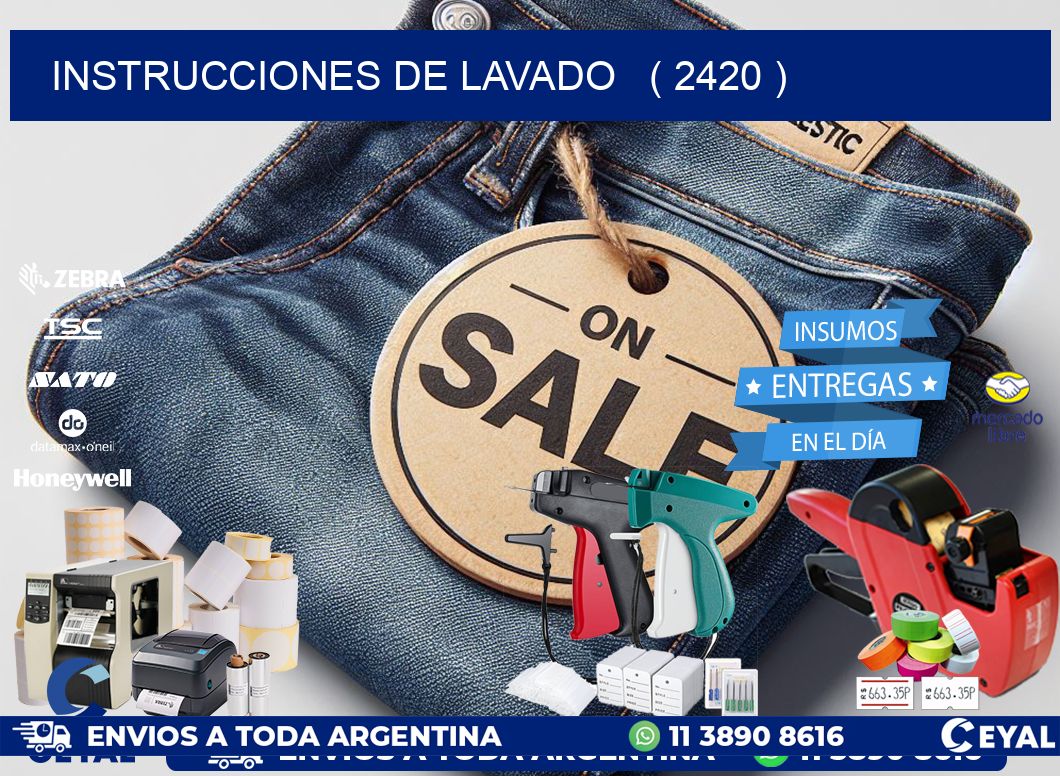 instrucciones de lavado   ( 2420 )