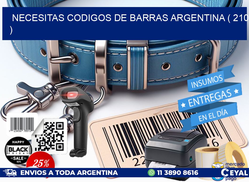 necesitas codigos de barras argentina ( 210 )