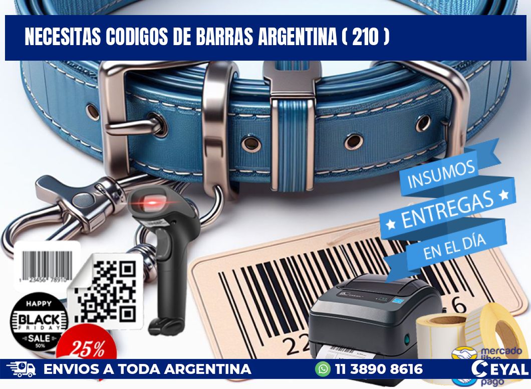 necesitas codigos de barras argentina ( 210 )