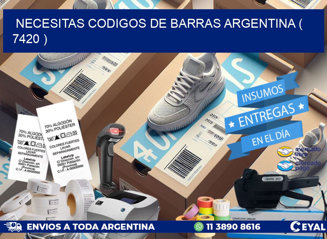 necesitas codigos de barras argentina ( 7420 )