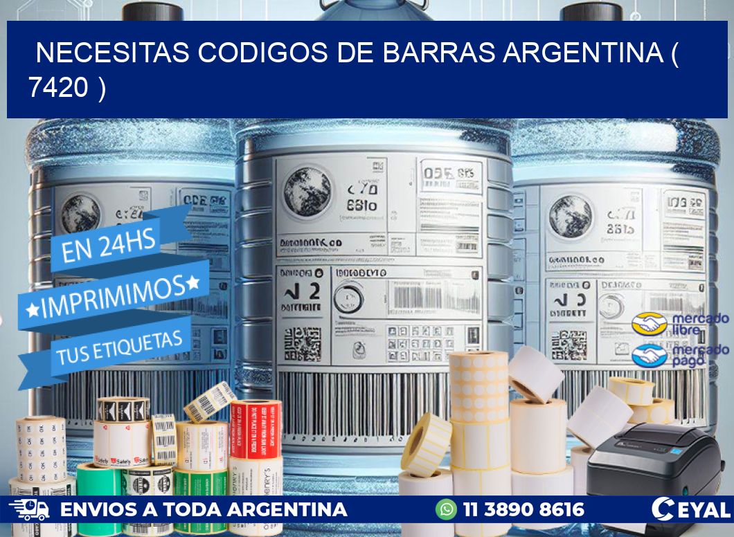 necesitas codigos de barras argentina ( 7420 )