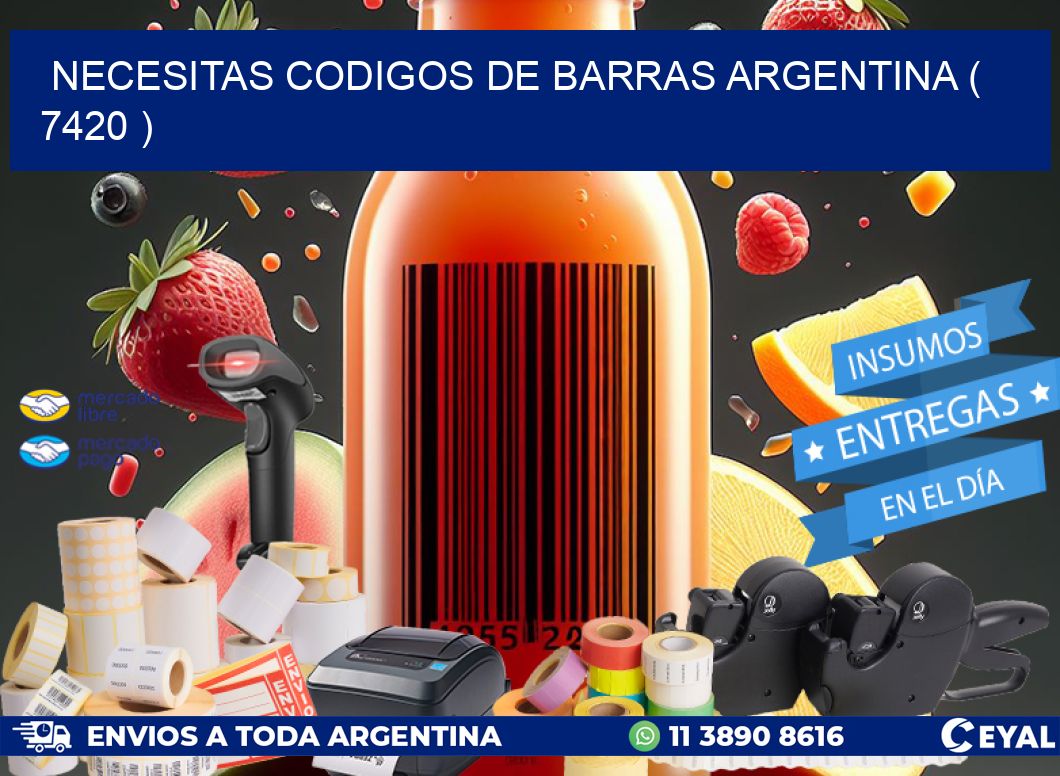 necesitas codigos de barras argentina ( 7420 )