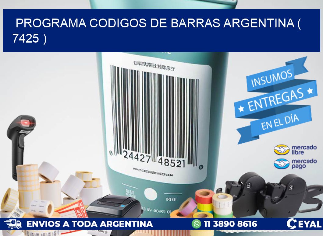 programa codigos de barras argentina ( 7425 )