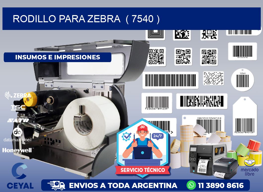 rodillo para zebra  ( 7540 )