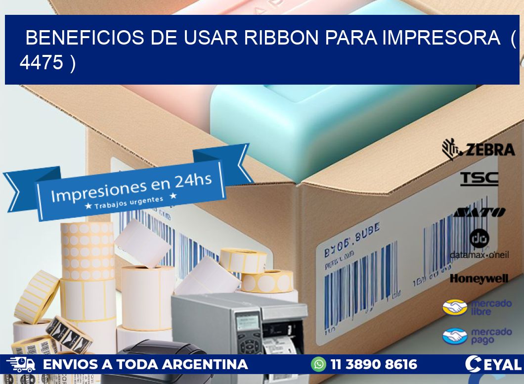 BENEFICIOS DE USAR RIBBON PARA IMPRESORA  ( 4475 )