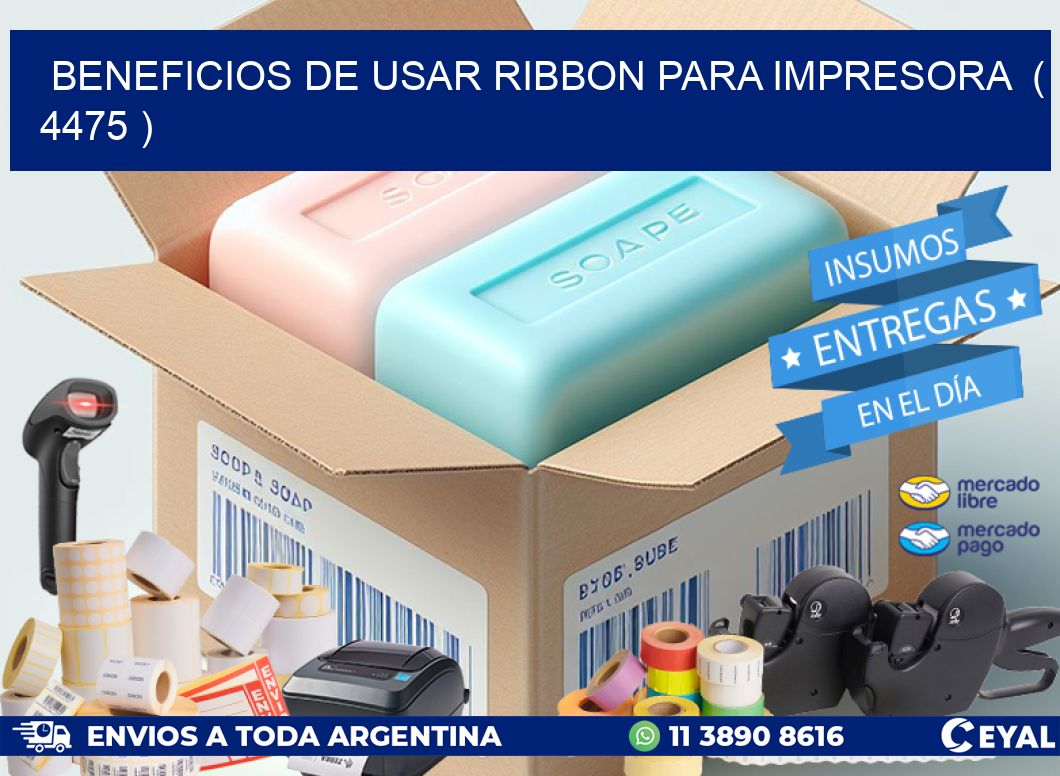 BENEFICIOS DE USAR RIBBON PARA IMPRESORA  ( 4475 )