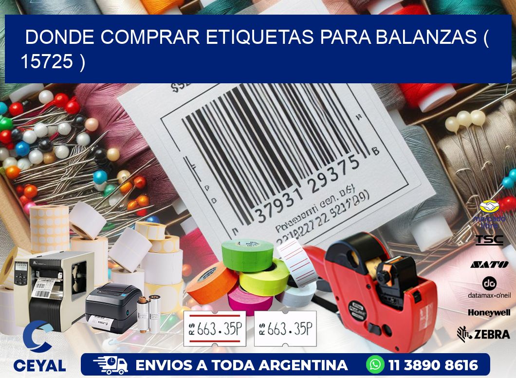 DONDE COMPRAR ETIQUETAS PARA BALANZAS ( 15725 )