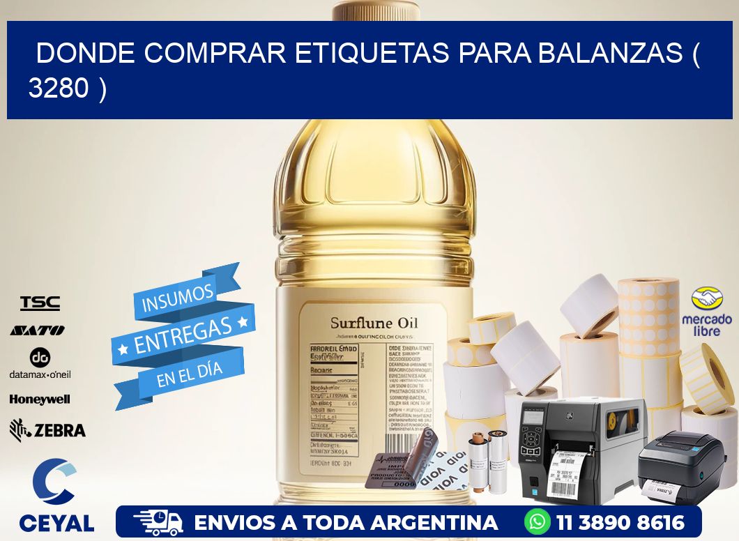 DONDE COMPRAR ETIQUETAS PARA BALANZAS ( 3280 )