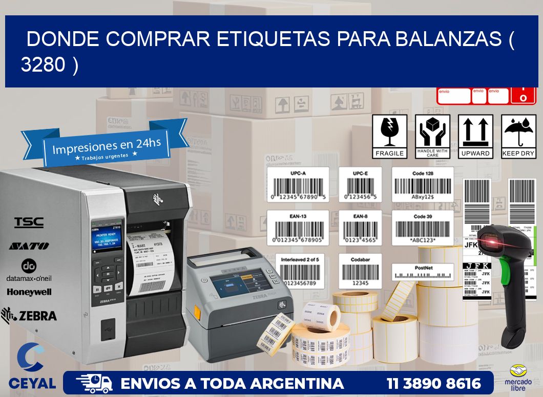 DONDE COMPRAR ETIQUETAS PARA BALANZAS ( 3280 )