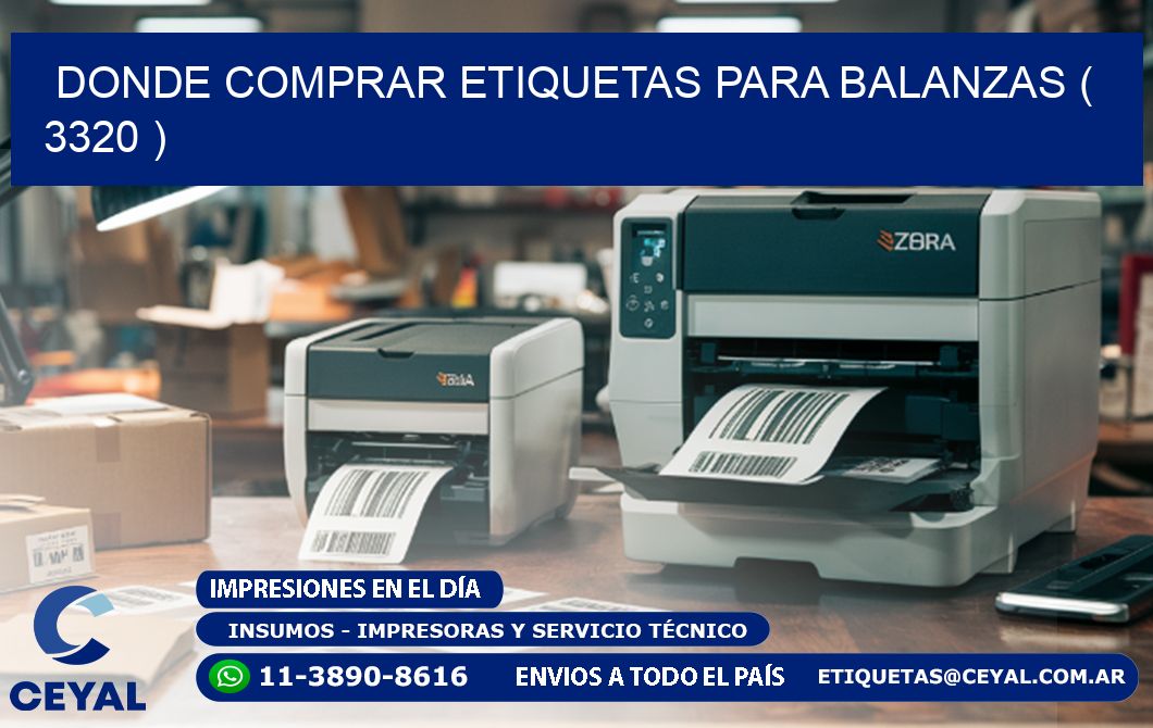 DONDE COMPRAR ETIQUETAS PARA BALANZAS ( 3320 )