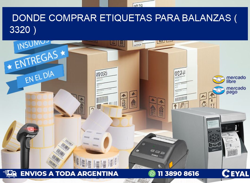 DONDE COMPRAR ETIQUETAS PARA BALANZAS ( 3320 )