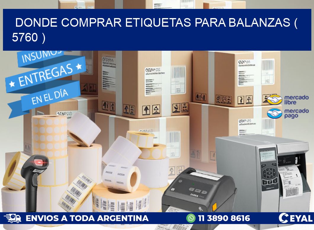 DONDE COMPRAR ETIQUETAS PARA BALANZAS ( 5760 )