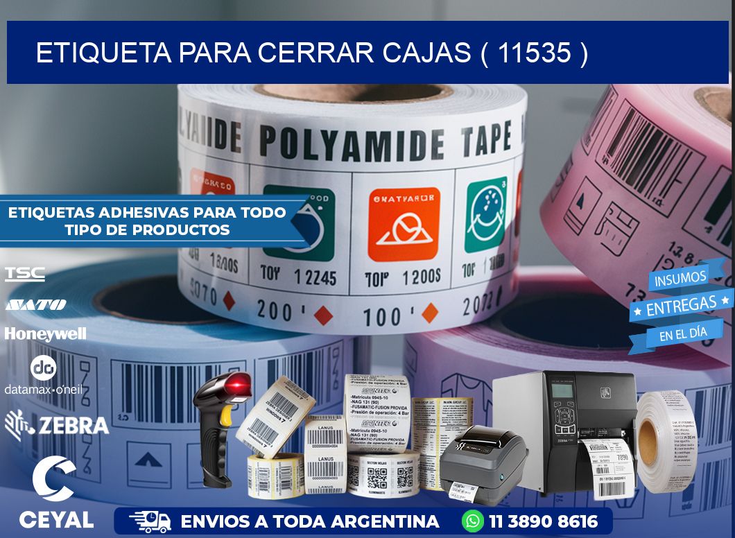 ETIQUETA PARA CERRAR CAJAS ( 11535 )